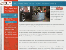 Tablet Screenshot of hotelgardenrepublique.com
